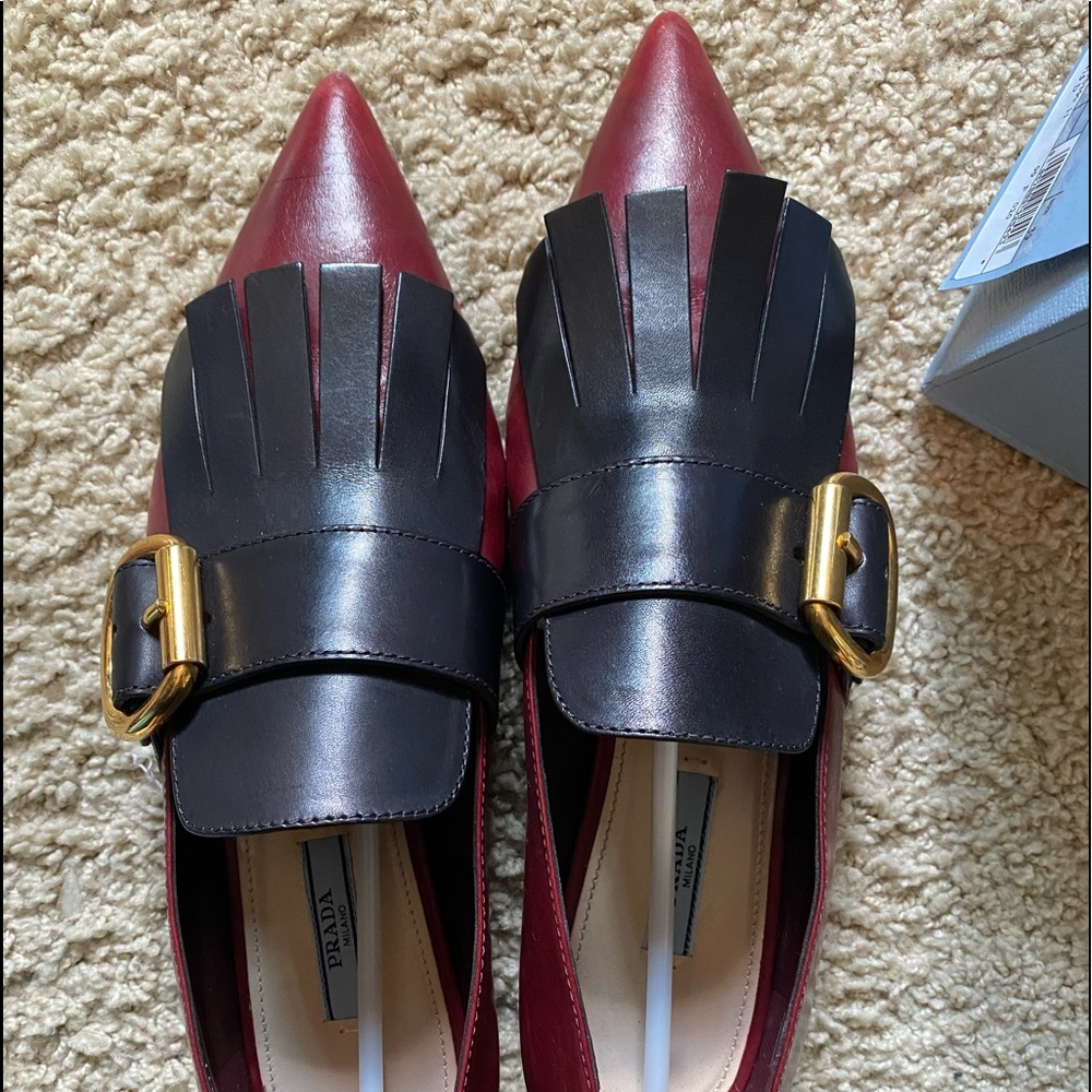 Prada flat, burgundy, size 9